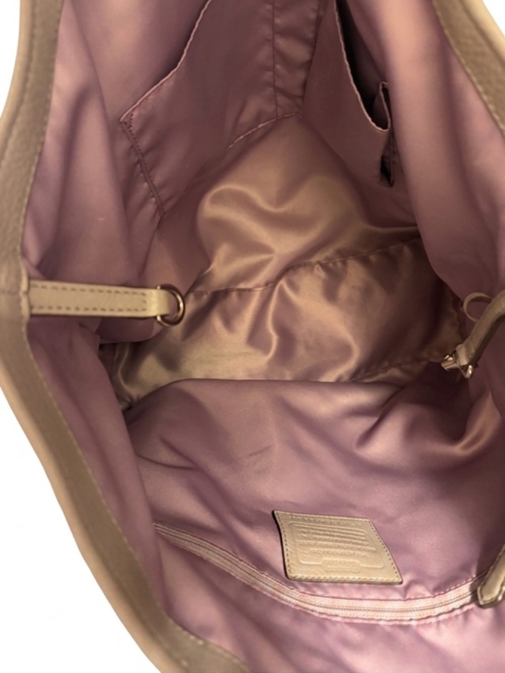 Coach Madison Sophia Leather Tote in Soft Lavender Pebbled Leather - Picture 9 of 9